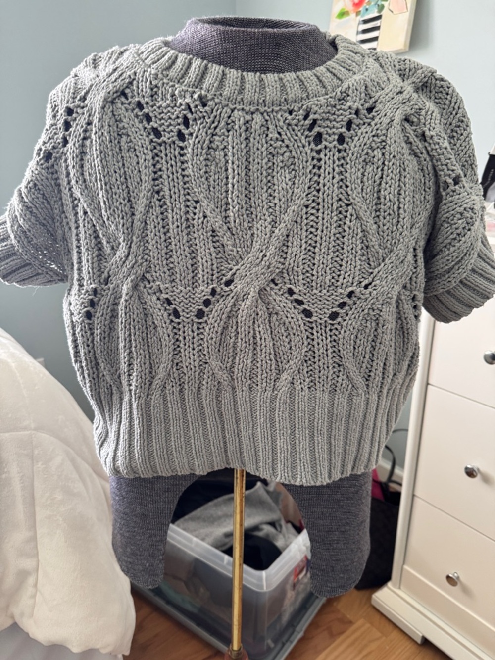 By Together Cable Knit Short-Sleeve Sweater